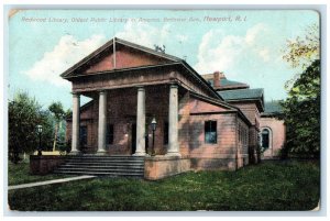 1909 Redwood Library Oldest Public Library America Newport Rhode Island Postcard