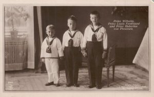 Vintage Postcard Prinz Wilhelm Prinz Louis Ferdinand and Hubertus Von Preussen