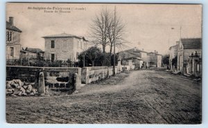 St Sulpice de Faleyrens Route de Branne FRANCE Postcard