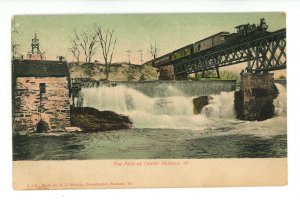 VT - Center Rutland. The Falls & Train