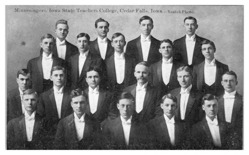 Minnesingers, Iowa State Teachers College, Cedar Falls, IA Postcard *5A