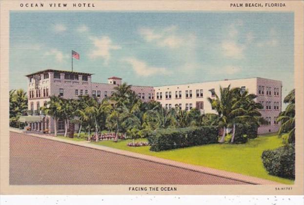 Florida Palm Beach Ocean View Hotel Curteich