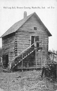 Old Log Jail Brown County, Nashville, Indiana USA Prison Unused 