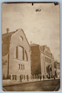 Germany Postcard View of Street in Neuwied c1910 WW1 Antique RPPC Photo