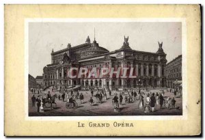 Old Postcard Paris Grand Opera