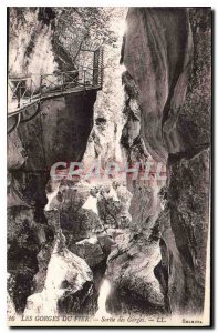 Old Postcard The Gorges du Fier Gorges Output