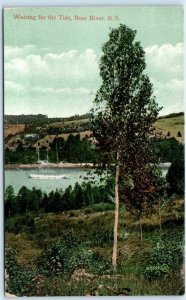 BEAR RIVER, NOVA SCOTIA  Canada   WAITING FOR THE TIDE  c1910s  Postcard