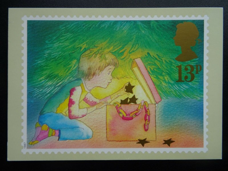 Post Office CHRISTMAS POSTCARD SET c1987 PHQ 106(d) 11/87 Design by M. Foreman