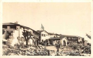 RPPC ROUTE 66 Barstow CA BEACON TAVERN Roadside Cactus Garden 1937 Vintage Photo