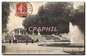 Postcard Old Saint Cloud Flower Bed L & # 39Orangerie