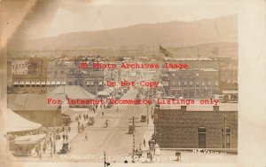 OR, Medford, Oregon, RPPC, Main Street, Business Area, Roman Photo No 94