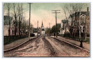 St Andrews Church Street View New Glasgow Nova Scotia Canada DB Postcard N22