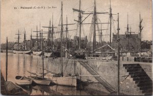 France Paimpol Le Port Vintage Postcard C186