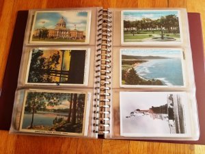 180 Vintage Post Cards in Post Card Album #2