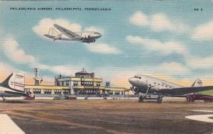 Postcard Philadelphia Airport Philadelphia PA Airplanes