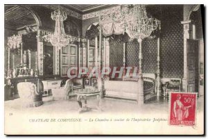 Postcard Old Chateau de Compiegne The Bedroom of Empress Josephine