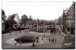 Old Postcard Metz Place and Avenue Foch Deroulede