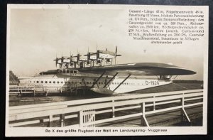 Mint Dornier DOX Real Picture Postcard Seaplane The Giant Seaplane Landing Stage