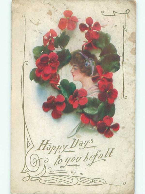 Divided-Back PRETTY WOMAN Risque Interest Postcard AA8297