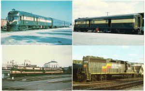 Seaboard Air Line and Seaboard Coast Line Railroad Lot of 4 Postcards