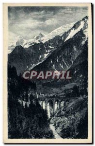 Old Postcard Chamonix Sainte Marie Viaduct