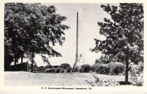 RPPC US Government Monument, Birthplace of Virginia, Jamestown, VA,Old Postcard