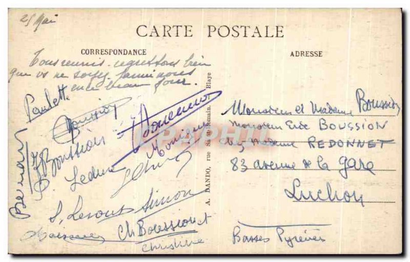 Postcard Old Grezillac Chateau Mouchac