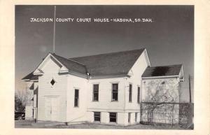 Kadoka South Dakota Jackson Court House Real Photo Antique Postcard K82260