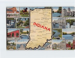 Postcard Indiana