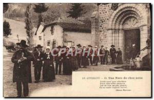 Old Postcard A Wedding In Auvergne De Chez Nous Folklore