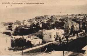 PC BEIRUT RUE GRAHAM AVEC LE PANORAMA DE MINET EL-HUSNE LEBANON (a27446)