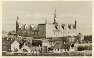 Denmark Kronborg Castle Helsingør Vintage RPPC 07.95