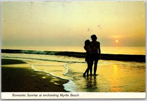 1976 Sunshine Romantic Sunrise Myrtle Beach South Carolina SC Posted Postcard