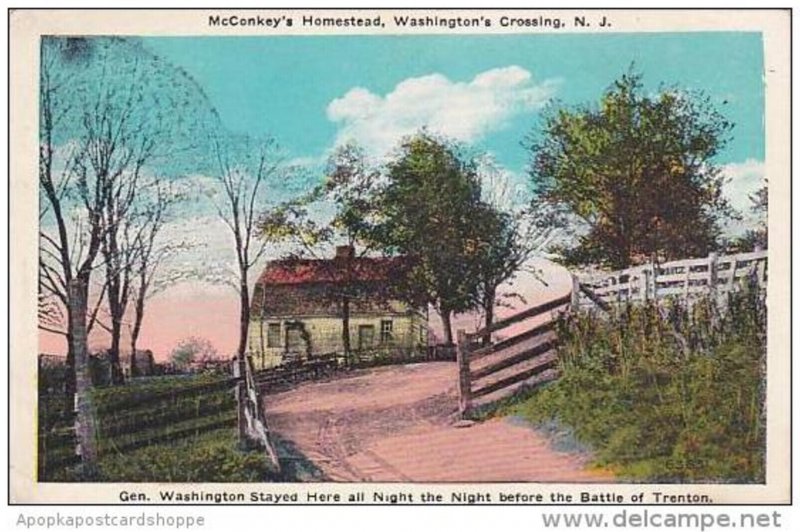 New Jersey Trenton Mcconkeys Homestead Washingtons Crossing