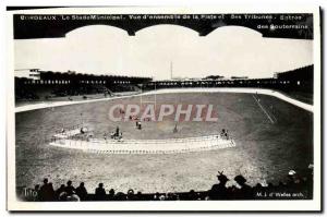 Old Postcard Bordeaux Municipal Stadium View d & # 39ensemble the track and g...