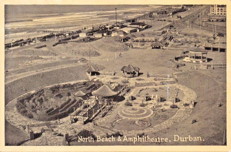 DURBAN SOUTH AFRICA~LOT OF 4 NEWMAN POSTCARDS-PARADE-WEST ST-AERIAL-AMPHITHEATRE 