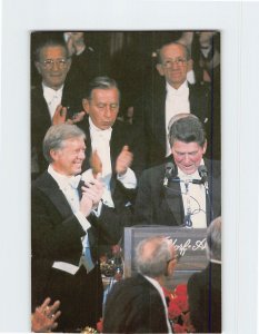 Postcard Gov. Reagan & Pres. Carter at Al Smith Dinner New York City New York