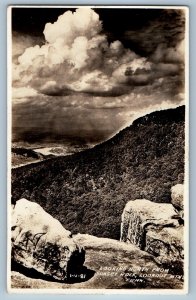 Looking North From Sunset Rock Lookout Mtn Tennessee Cline RPPC Photo Postcard