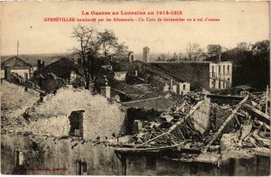 CPA La Guerre en Lorraine GERBÉVILLER bobardé (102008)