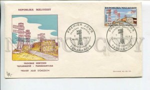 448297 Madagascar 1963 year FDC power line