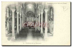 Postcard Old Basilica Interior Pilgrimage Salette Isere