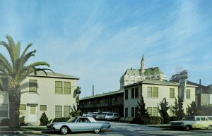 1960's At-Ocean Motel, Long Beach 2, Calif. Vintage Postcard P105