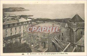 Postcard Old Saint Malo La Tour in which Grumbling and Grand Bey