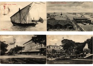 CEYLON SRI-LANKA ASIA 56 Vintage Postcards Pre-1930 ALL POOR CONDITION (L2721)