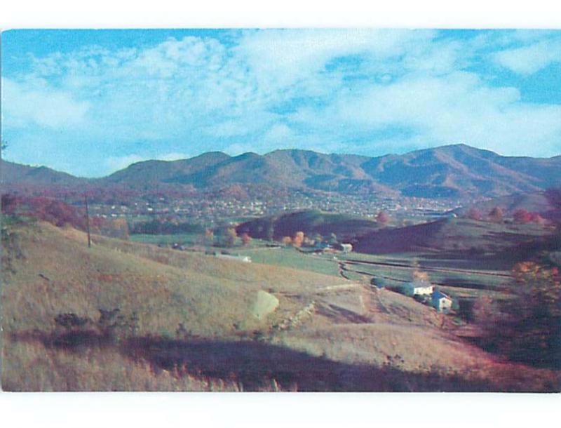 Pre-1980 PANORAMIC VIEW Between Hazlewood & Waynesville North Carolina NC H9931