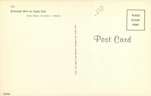 Brewster Mill Cape Cod Massachusetts MA Postcard