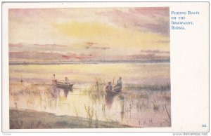 Fishing Boats on the Irrawaddy , BURMA , 00-10s