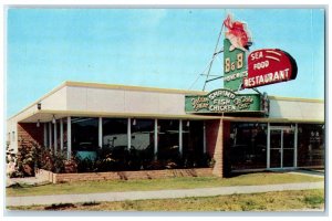 c1950's B & B Fisheries Restaurant Daytona Beach Florida FL Vintage Postcard