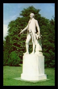 1960s Charlottesville VA Statue of James Monroe Kodachrome Postcard 184