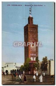 Old Postcard Casablanca Morocco Mosque in Darb Sultan